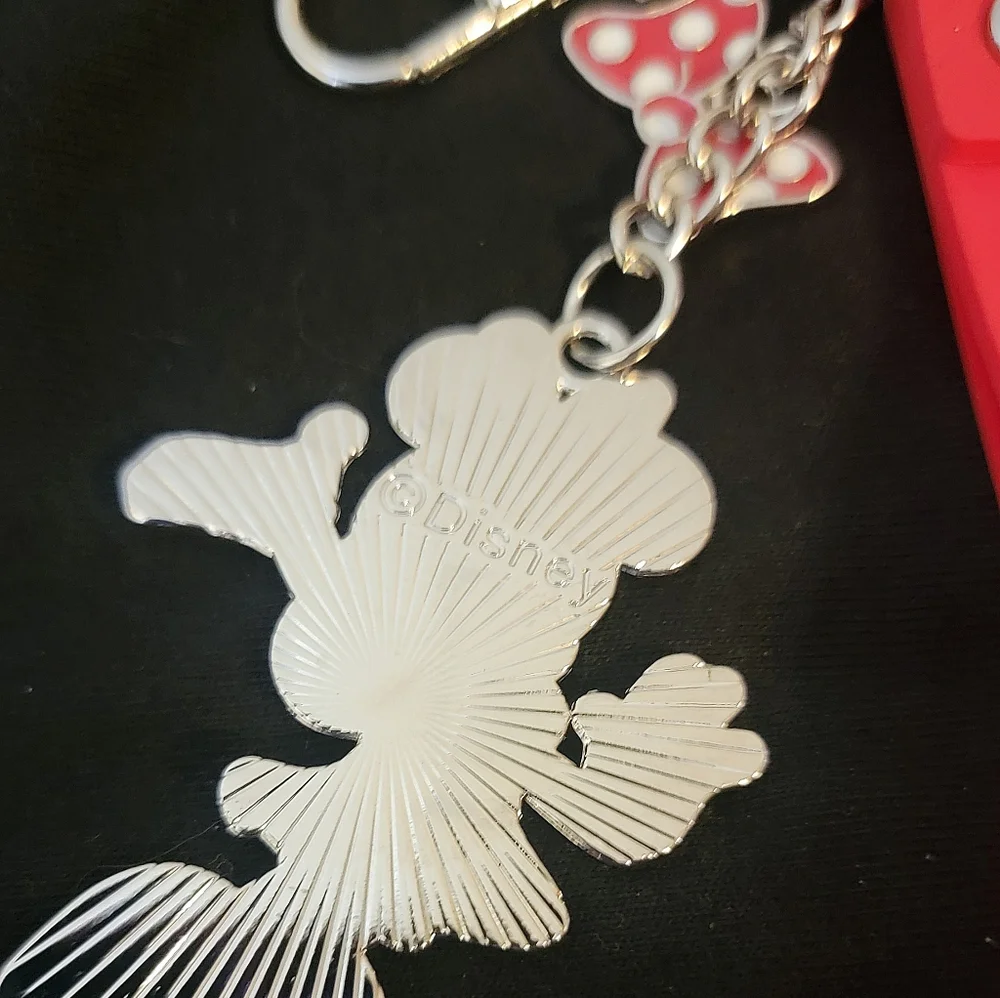NWT!  Disney Mickey & Minnie keychain set of 2 Bag Charms
